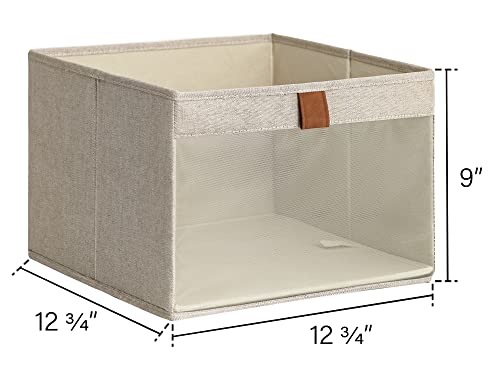 StorageWorks 3-Pack Closet Storage Bins with 2-Pack Rectangle Closet Baskets