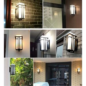 PEHUB Retro Edison light Industrial Wall Light Front Porch Dusk Lighting Fixture Artificial Wall Lamp with Clear Glass Rainproof Outdoor Villa External Decoration Wall Sconce Embedded Exterior Light F
