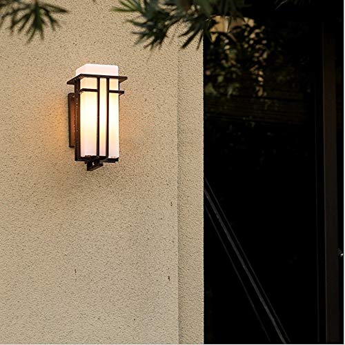 PEHUB Retro Edison light Industrial Wall Light Front Porch Dusk Lighting Fixture Artificial Wall Lamp with Clear Glass Rainproof Outdoor Villa External Decoration Wall Sconce Embedded Exterior Light F