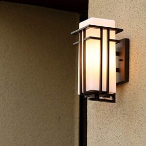 PEHUB Retro Edison light Industrial Wall Light Front Porch Dusk Lighting Fixture Artificial Wall Lamp with Clear Glass Rainproof Outdoor Villa External Decoration Wall Sconce Embedded Exterior Light F