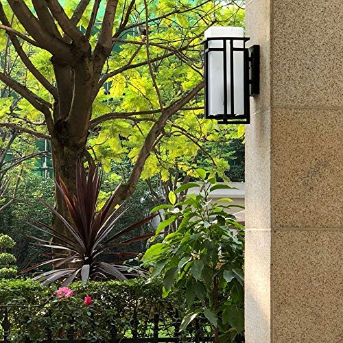 PEHUB Retro Edison light Industrial Wall Light Front Porch Dusk Lighting Fixture Artificial Wall Lamp with Clear Glass Rainproof Outdoor Villa External Decoration Wall Sconce Embedded Exterior Light F