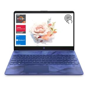 hp 2023 newest laptop, 17.3" hd+ touchscreen display, amd ryzen 3 5300u processor (beats i5-10210u), 16gb ram, 1tb ssd, wi-fi 6, backlit kb, fp reader, webcam, hdmi, windows 11 home, blue
