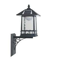 black solar energy sconce wall lamp turn the lights on and off automatically during the day and night waterproof wall lights energy saving outdoors wall lighting for wall landscape exterior