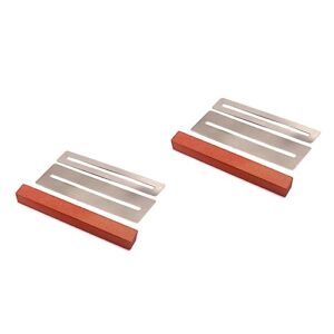 vaguelly 2pcs polishing beam fret polish sanding polishing beam silk flakes protector combination brown leveling fret leveling beam clean beam stone fretboard protector