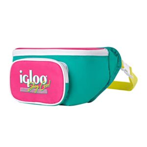 Igloo Special Edition Retro 2 Gallon Barrel of Fun Insulated Jug, Jade & Fanny Pack, Jade