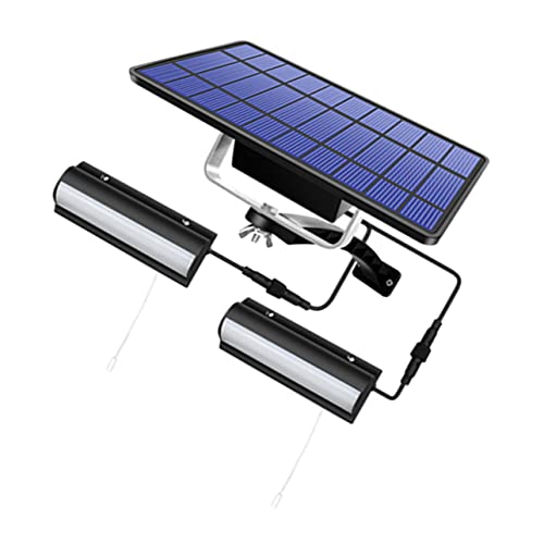 DOITOOL 1 Set Solar Wall Light Solar Lights Solar Powered Lights Outdoor Sconce Lights Indoor Solar Charging Solar Light Outdoor Sconce LED Solar Light Black LED Abs