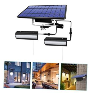 DOITOOL 1 Set Solar Wall Light Solar Lights Solar Powered Lights Outdoor Sconce Lights Indoor Solar Charging Solar Light Outdoor Sconce LED Solar Light Black LED Abs