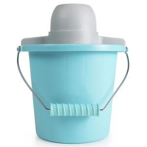 4-quart electric ice cream maker with easy-carry handle - make delicious frozen treats in no time!