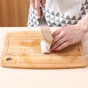 neide chopping block wood healthy and environmentally friendly bamboo cutting board hanging hole 3 sizes accessories tool-30x20cm (size : 28x18cm)