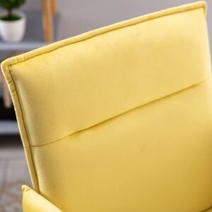 LEIGE Relax Rocking Chair Velvet Upholstered Rocker Chair Lounge Chair Cushion for Living Room
