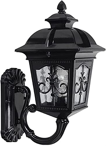 TAMSOI Modern Exterior Wall Mounted Light Matte Black Housing Sconce Aluminum Outdoor Waterproof Wall Lamp with Clear Shade Porch Light Fixtures for Garage Doorway Entryways Lighting