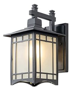 tamsoi led outdoor wall light fixtures outdoor wall lanterns waterproof small wall sconce black metal porch lights outside lighting wall mount e27 for garage driveway patio