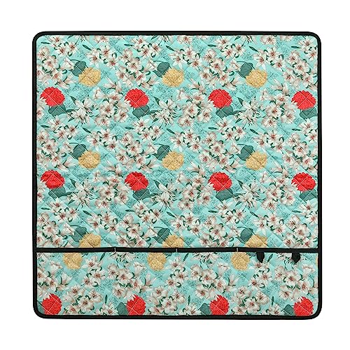 Sewing Machine Pad for Table with Pocket Water-Resistant Sewing Machine Pad Organizer Pad Organizer for Sewing Machine Needlework Storage Bag