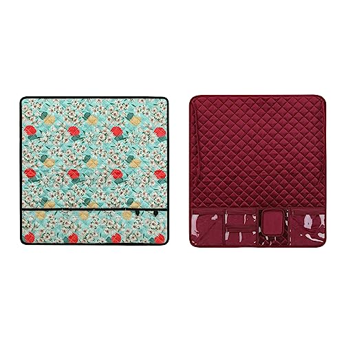 Sewing Machine Pad for Table with Pocket Water-Resistant Sewing Machine Pad Organizer Pad Organizer for Sewing Machine Needlework Storage Bag