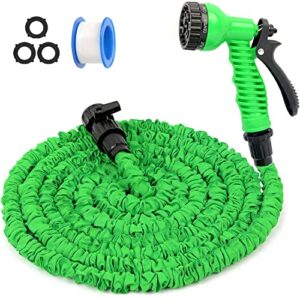 expandable garden hose water pipe: flexible water hose with 7 function hose nozzle, multi-functional magic hoses for gardening, 50 ft