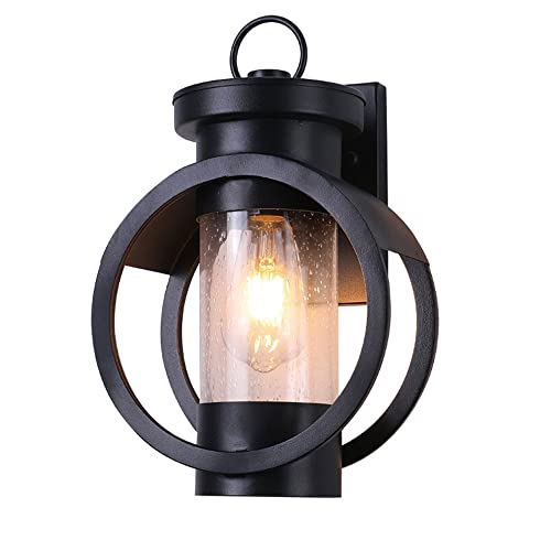 MENZEL Wall Sconces, Outdoor Wall Mount Light Exterior Lantern Fixtures Wall Sconce, Waterproof Porch Light Fixtures Wall Mount for Entryway Garage