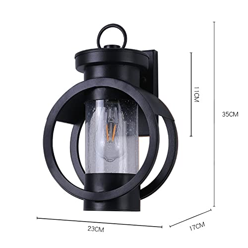 MENZEL Wall Sconces, Outdoor Wall Mount Light Exterior Lantern Fixtures Wall Sconce, Waterproof Porch Light Fixtures Wall Mount for Entryway Garage