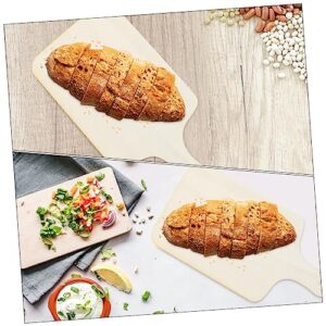 FUOYLOO 3pcs DIY Tray Pizza Cheese Bread Cheese Jewelry Trays Wood Breakfast Tray Wooden Chopping Board Cutting Boards for Crafts Bread Board Bread Serving Plate Blank Wood Tray Steak Set