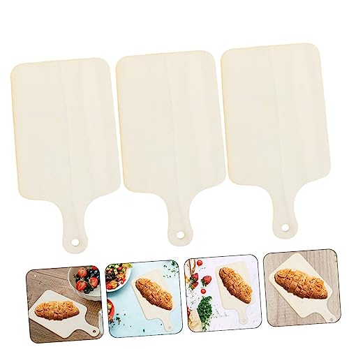 SWOOMEY 3pcs DIY Tray Pizza Serving Board Marble Tray Charcuterie Tray Cutting Board Stand Mini Charcuterie Boards Vegetable Board Chopping Board Wood Breadboard Crafting Chopping Board