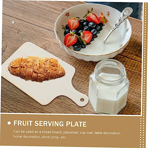 SWOOMEY 3pcs DIY Tray Pizza Serving Board Marble Tray Charcuterie Tray Cutting Board Stand Mini Charcuterie Boards Vegetable Board Chopping Board Wood Breadboard Crafting Chopping Board