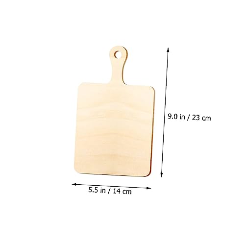 CORHAD 6pcs Home Accessories Decor Wood Chopping Boards Wood Decor Interesting Kindergarten Home Supplies Chopping Board Set Cutting Board Decorate Mini Cut Wood Accessories Wooden