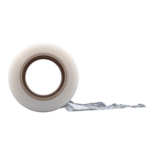 Brock Industrial Strength Stretch Wrap Film - 5 Inch x 333 Yard 13cm x 305m – 80 Gauge – Clear – Includes 1 Handle - 12 Rolls/Case