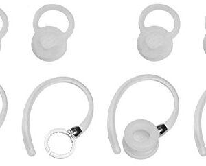 Zotech 10 pcs Set 4 Earhooks 2 Small 2 Medium 2 Large Eargels for Motorola Elite Flip HZ720 HX550 H19txt H19 H17txt H17 H525 H520 Boom 89605N Bluetooth Headset Ear Hooks Loops Clips Ear Gel Tip