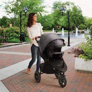 Evenflo Folio3 Stroll & Jog Travel System with LiteMax 35 Infant Car Seat, Skyline