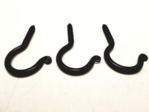 3 pack wrought iron ceiling hook screw country primitive décor - each hook is 3" long