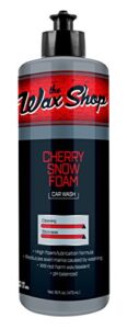 the wax shop 50961 cherry snow foam car wash detergent-16oz, 16. fluid_ounces