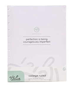 talia discbound notebook refills (letter (8.5in x 11in), college ruled)