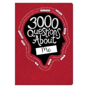 3000 questions about me activity journal - piccadilly multi-colored