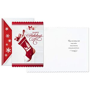 Hallmark Christmas Boxed Card Assortment, Ornament and Stocking (40 Cards with Envelopes and Gold Seals) (1XPX2806)