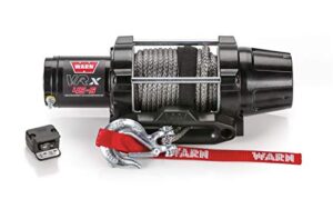 warn 101040 vrx 45-s powersports winch with handlebar mounted switch and synthetic rope: 1/4" diameter x 50' length, 2.25 ton (4,500 lb) capacity