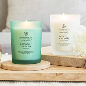 Chesapeake Bay Candle Scented Candles, Peace + Tranquility & Balance + Harmony, Medium (2-Pack)