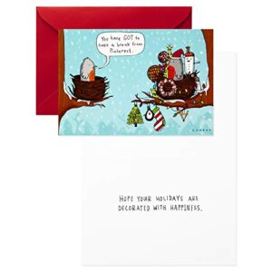 Hallmark Shoebox Funny Boxed Christmas Cards Assortment, Cartoons (4 Designs, 24 Christmas Cards with Envelopes) (1XPX5183)