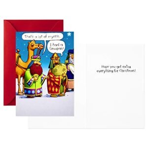 Hallmark Shoebox Funny Boxed Christmas Cards Assortment, Cartoons (4 Designs, 24 Christmas Cards with Envelopes) (1XPX5183)