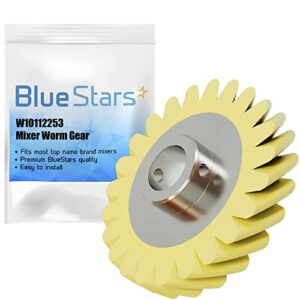 [lifetime warranty] ultra durable w10112253 mixer worm gear replacement part by bluestars – exact fit for whirlpool & kitchenaid mixers - replaces 4162897 4169830 ap4295669