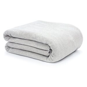 Arus Home Collection Cotton Blend Double Sided Reversible Luxury Throw Blanket Gray-Ivory 60"X80"