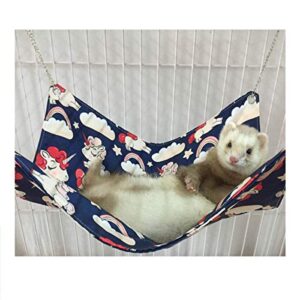 ferret cat hammock bed for cage 100% handmade pet canvas hammocks for small animals, kitten, guinea pig, bunny, rabbit, rat comfortable hanging bed, soft sleepy mat pad for sleeping and resting