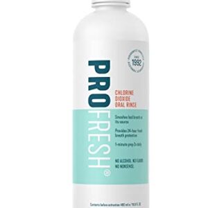 ProFresh Oral Rinse, 16.9 Ounce, 2 Week Supply, Includes Activator Pac, Alcohol Free, Flavor Free, Fights Bad Breath