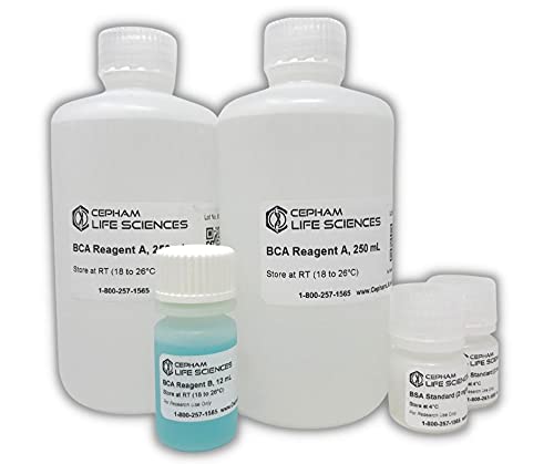 Bicinchoninic Acid (BCA) Protein Assay w/BSA Protein Standard, 500 Assays/ 2500 Micro-assays, Colorimetric- by Cepham Life Sciences