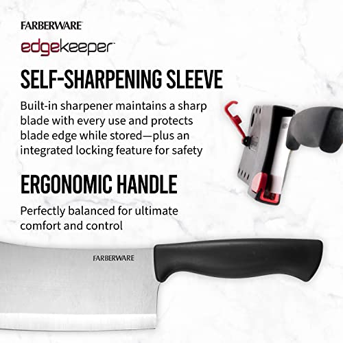 Farberware 5209950 Cleaver Knife, 6-Inch, Black