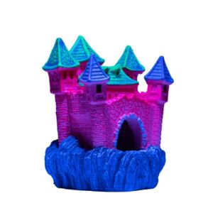GloFish Extra Large Castle Ornament, 1 Count, Decor for Aquariums