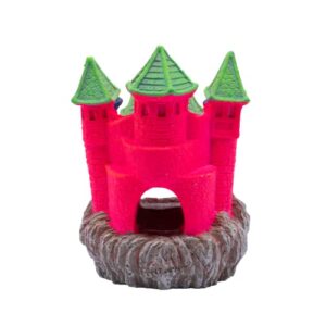 GloFish Extra Large Castle Ornament, 1 Count, Decor for Aquariums