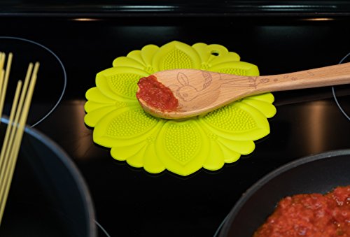 Talisman Designs No-Slip Grip Silicone Hot Pad & Trivet, Surface Protection from Hot Dishes, Up to 500-Degree Heat Resistance, Multipurpose Kitchen Supplies, Yellow (Set of 1)