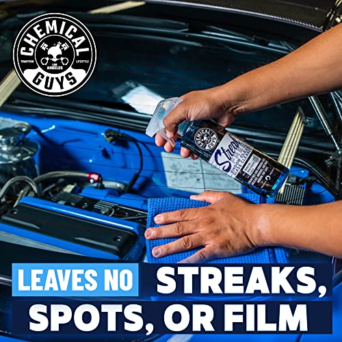 Chemical Guys CLD30016 Streak Free Glass & Window Cleaner (Works on Mirrors, Navigation Screens & More; Car, Truck, SUV and Home Use), Ammonia Free & Safe on Tinted Windows, 16 fl oz