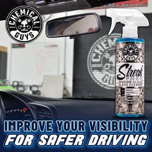 Chemical Guys CLD30016 Streak Free Glass & Window Cleaner (Works on Mirrors, Navigation Screens & More; Car, Truck, SUV and Home Use), Ammonia Free & Safe on Tinted Windows, 16 fl oz