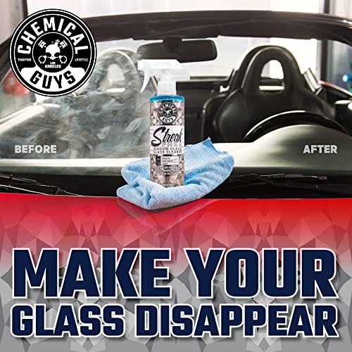 Chemical Guys CLD30016 Streak Free Glass & Window Cleaner (Works on Mirrors, Navigation Screens & More; Car, Truck, SUV and Home Use), Ammonia Free & Safe on Tinted Windows, 16 fl oz