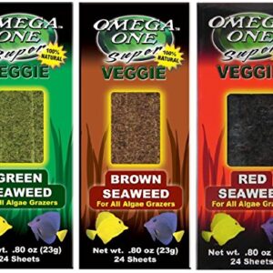 Omega One Super Veggie Red, Brown, and Green Seaweed Bundle